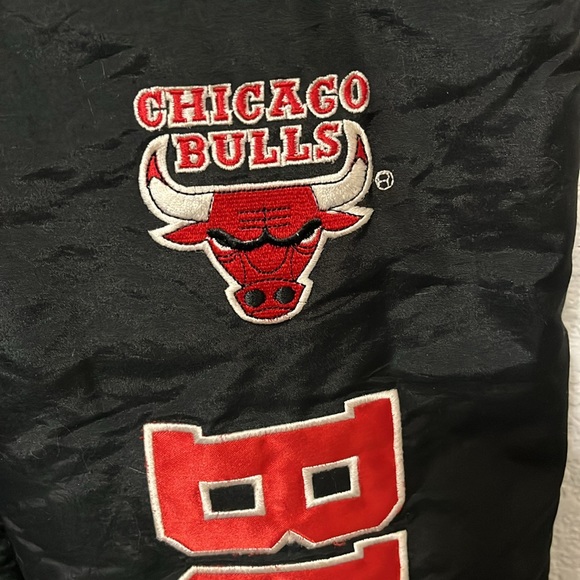 Vintage Starter Chicago Bulls Ski Snow Bib Overall - Picture 8 of 17